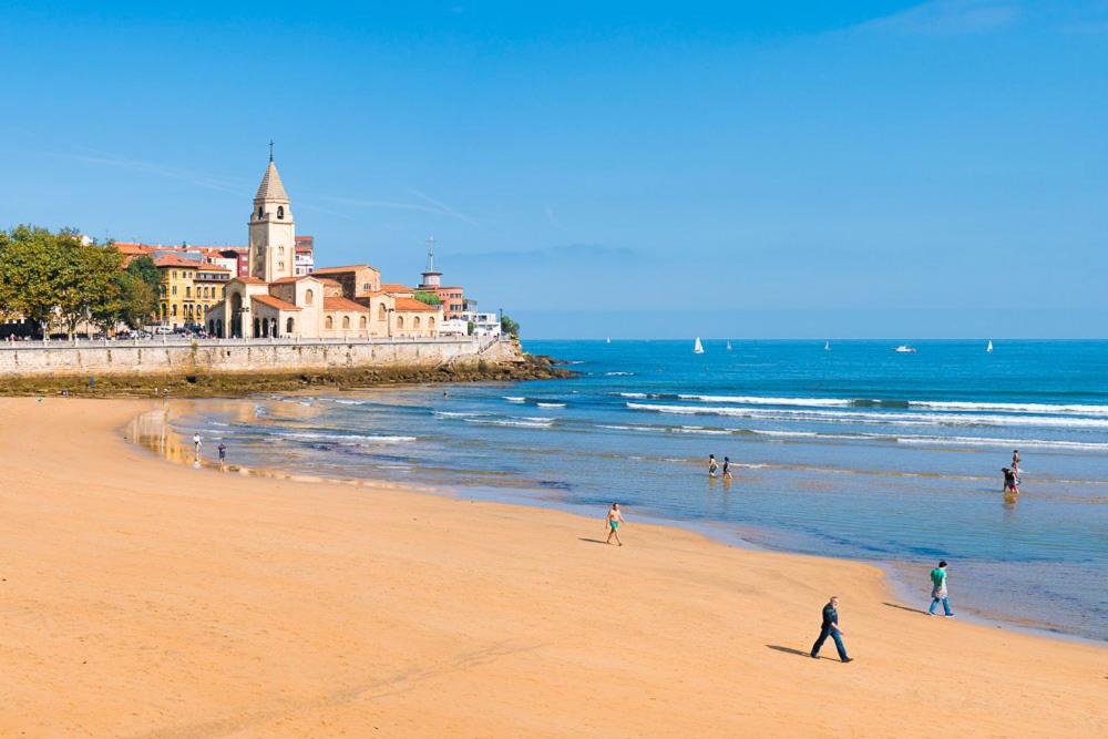 Apartamento Playa12 Gijón Buitenkant foto